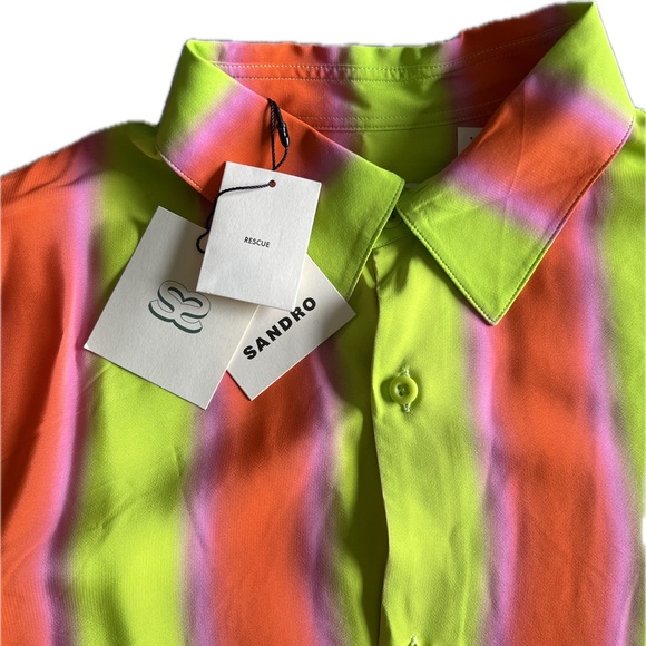 Sandro Paris Striped Shirt - Picture 2 of 8